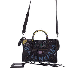 Balenciaga Graffiti Classic City Shoulder Bag